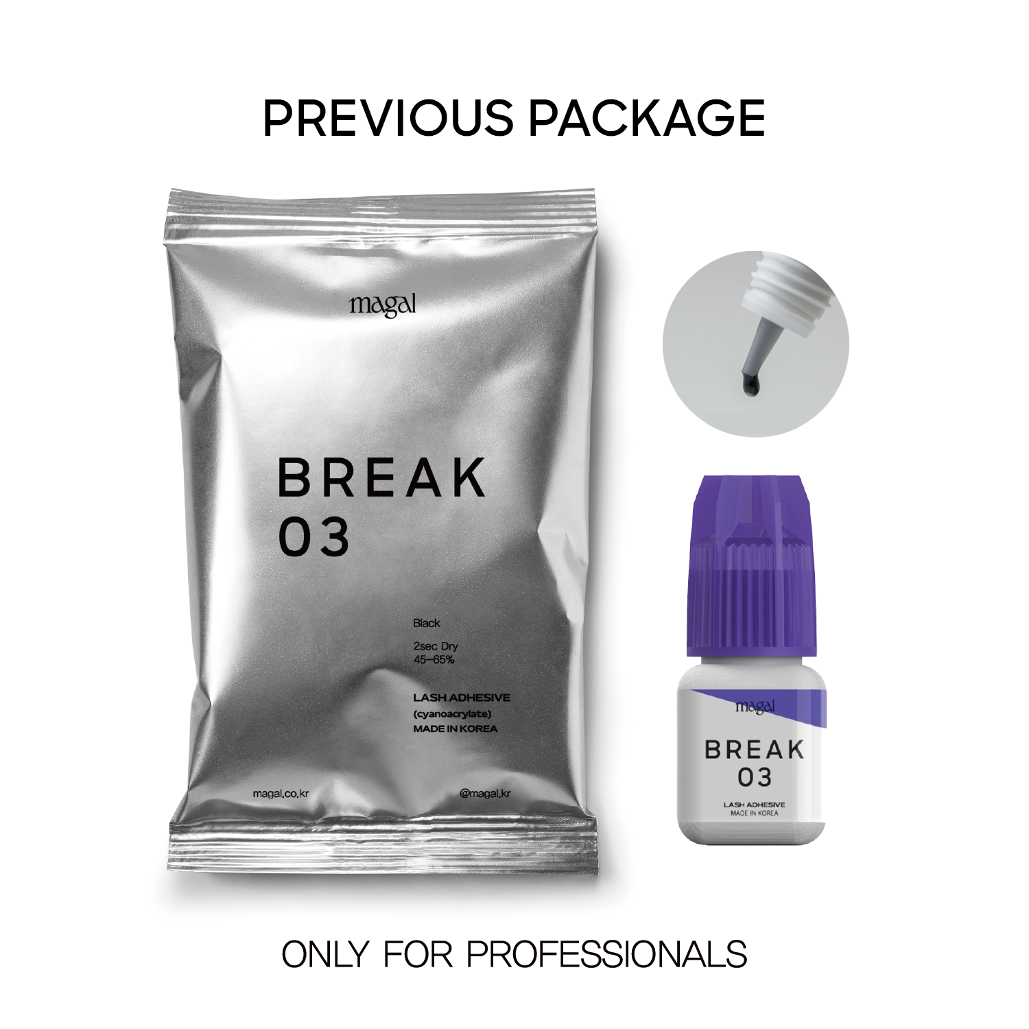 Dry time 2S, Starter friendly, Toxicology test passed safe lash extension glue OEM/ODM available