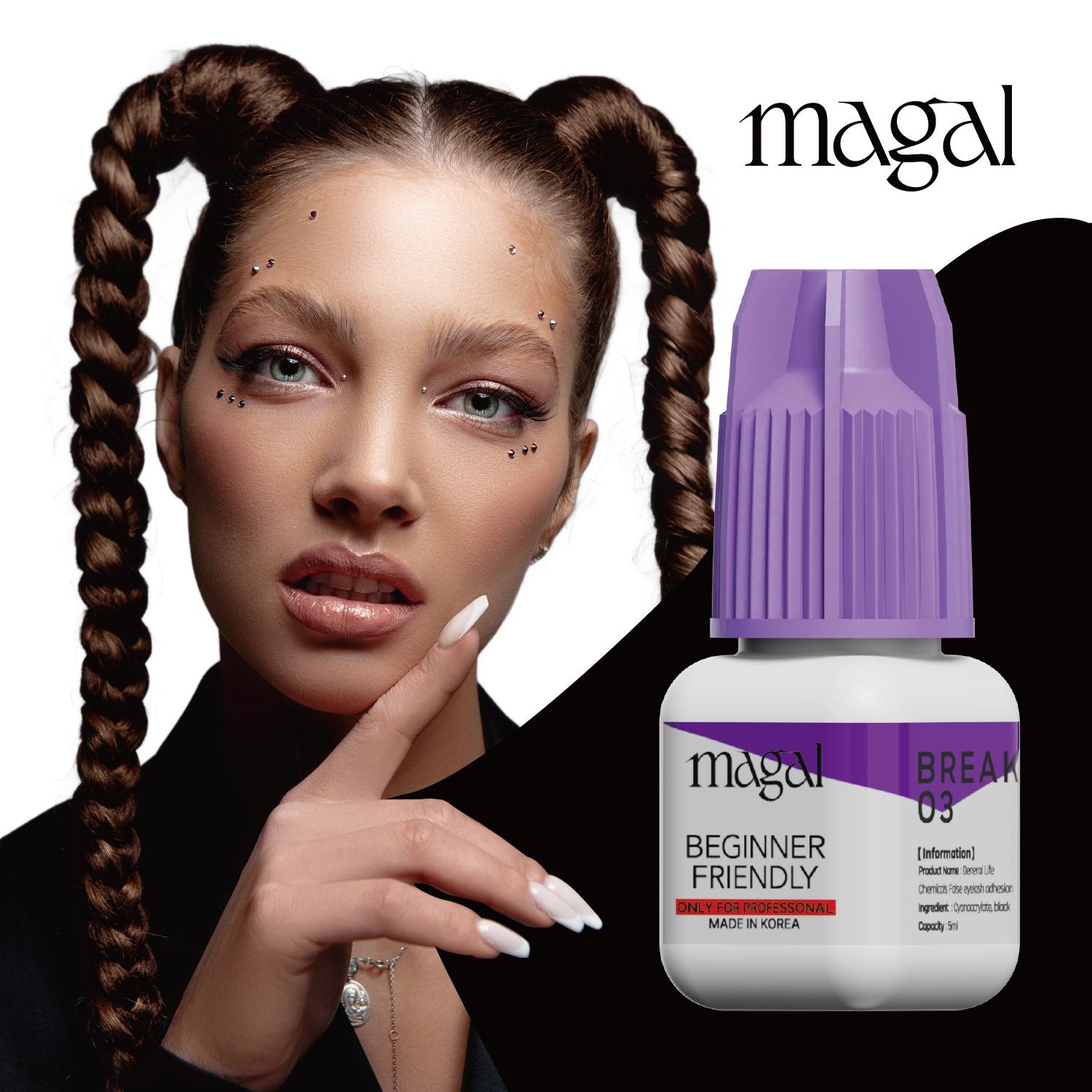 Dry time 2S, Starter friendly, Toxicology test passed safe lash extension glue OEM/ODM available