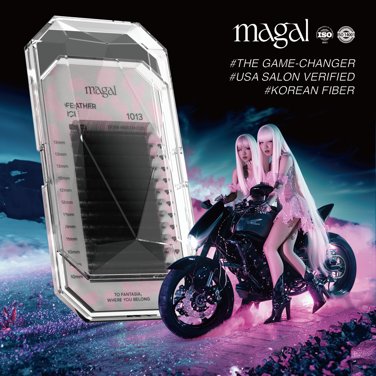 Organic Processed Korean Fiber For Longer Lasting Eyelash Trays Multi Length 10-13mm, Classic /Matte Finished Lash Tray